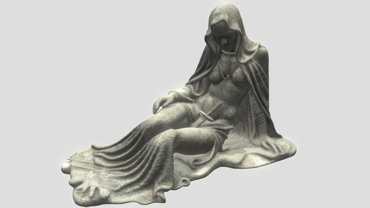 Gothic Statue 2 3D Model