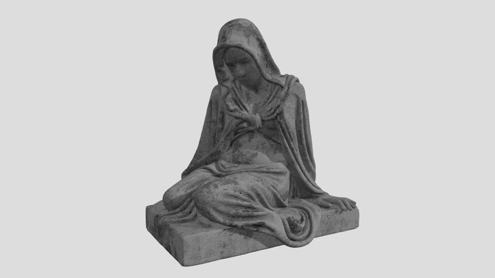 Gothic Statue 1 3D Model